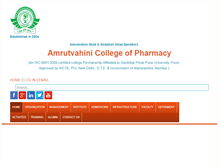 Tablet Screenshot of amrutpharm.co.in